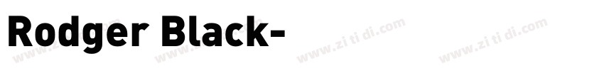 Rodger Black字体转换